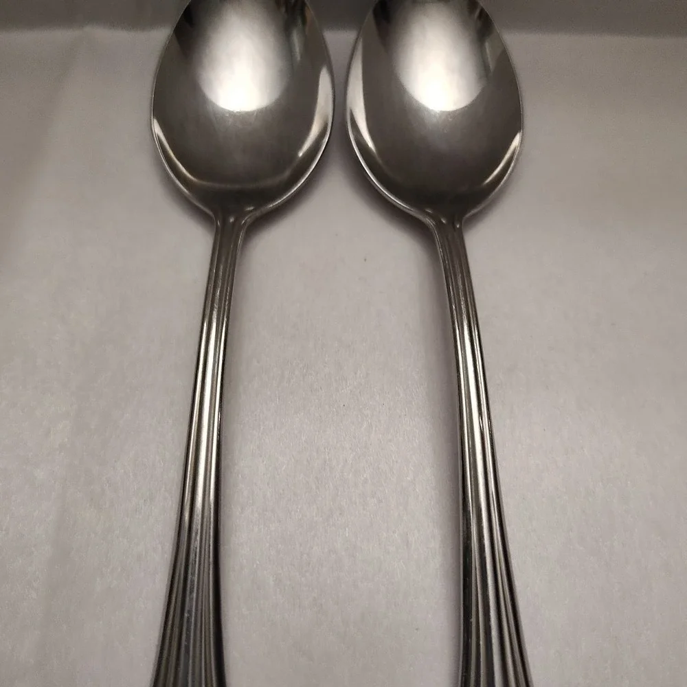 Oneida Bancroft Stainless Spoons Lot Of 2